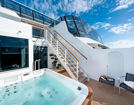 MSC Yacht Club Duplex Suites ( Module 46 sqm - Balcony 6 sqm - Decks 16 )
