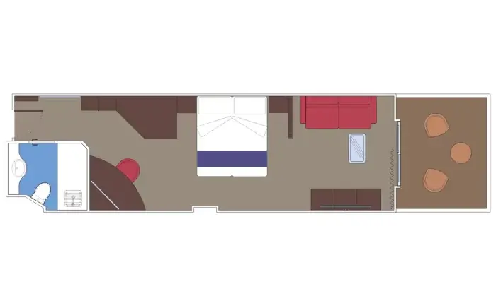 MSC YACHT CLUB DELUXE SUITE (MODULE 24-30SQM - BALCONY 4-6SQM - DECK 15)