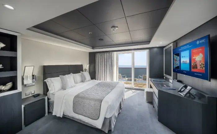 MSC Yacht Club Royal Suite with terrace and whirlpool bath (Module 58sqm - Balcony 39 sqm - Decks 15)
