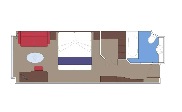 Junior Suite Aurea with Sealed Window ( Module 22-23 sqm - Decks 10-11 )